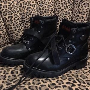 Harley Davidson steel toe ankle boots